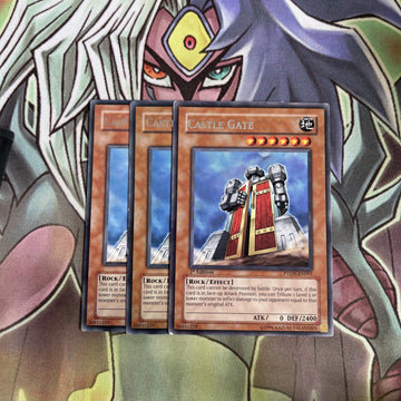 PTDN-EN091 x3 Castle Gate Rare Excellent Condition Yugioh