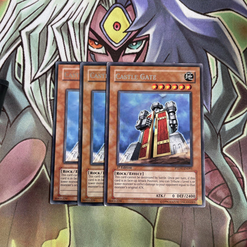 PTDN-EN091 x3 Castle Gate Rare Excellent Condition Yugioh