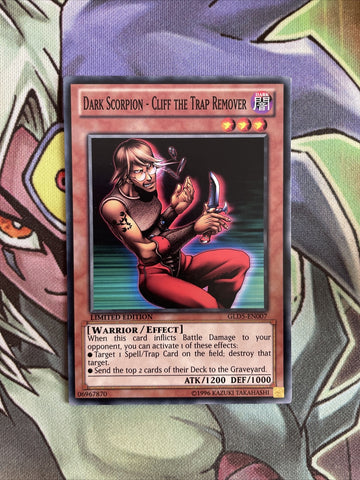 GLD5-EN007 Dark Scorpion - Cliff The Trap Remover Common Lim Edition NM Yugioh