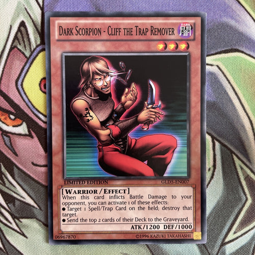 GLD5-EN007 Dark Scorpion - Cliff The Trap Remover Common Lim Edition NM Yugioh