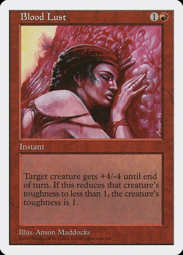 Blood Lust - Fifth Edition Excellent Magic MTG