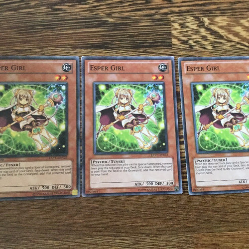 EXVC-EN023 3 x Esper Girl YuGiOh