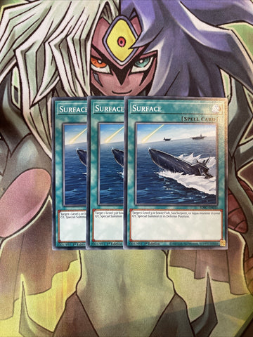 SDFC-EN033 x3 Surface Common Excellent Condition Yugioh