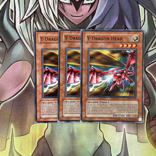DP2-EN006 x3 Y-Dragon Head Common Excellent Condition Yugioh