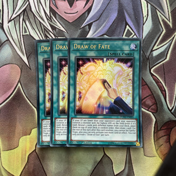 DUPO-EN003 x3 Draw of Fate Ultra Rare Excellent Condition Yugioh
