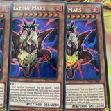 DRL3-EN007 x3 THE BLAZING MARS YUGIOH CARDS