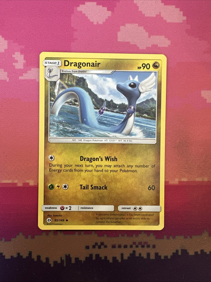 Pokemon Card Dragonair Sun & Moon Uncommon 95/149 NM