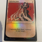 Lightning Bolt SHOWCASE FOIL - Battle for Baldur's Gate Excellent MTG