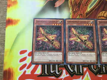 REDU-EN011 Yugioh 3x Chronomaly Golden Jet (NM) (back)
