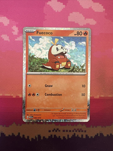 Pokemon Card Fuecoco McDonald's 2023 Holo 002/015 Near Mint