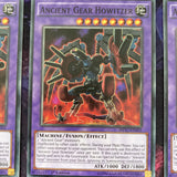 RATE EN042/MP17-EN202  3 x Ancient Gear Howitzer Yugioh PLAY SET NM 1ST ED