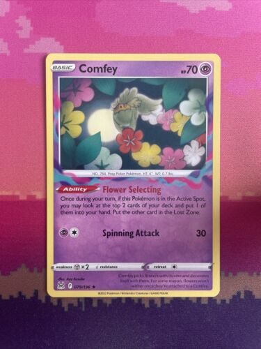 Pokemon Card Comfey Lost Origin Rare 079/196 NM