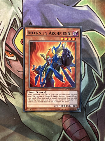 OP02-EN017 Infernity Archfiend Common Unlimited Edition NM Yugioh Card