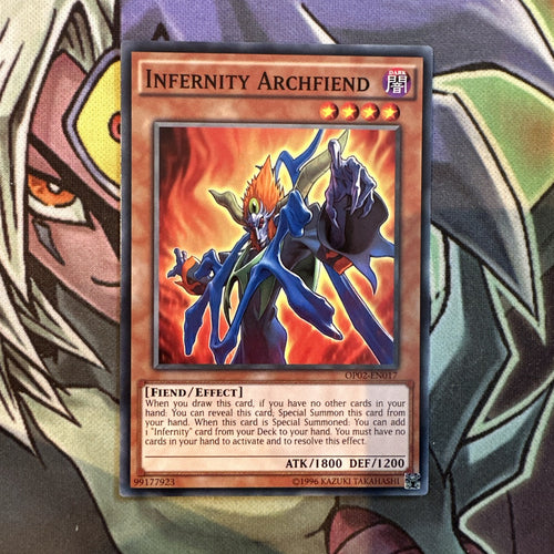 OP02-EN017 Infernity Archfiend Common Unlimited Edition NM Yugioh Card