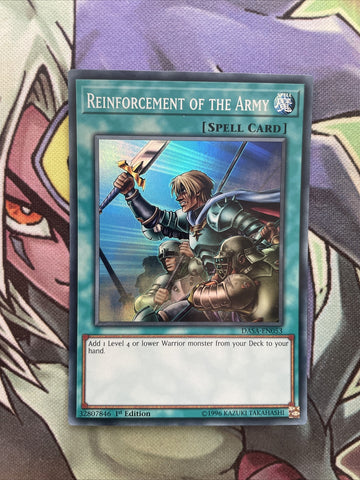 DASA-EN053 Reinforcement of the Army Super Rare 1st Edition NM Yugioh Card