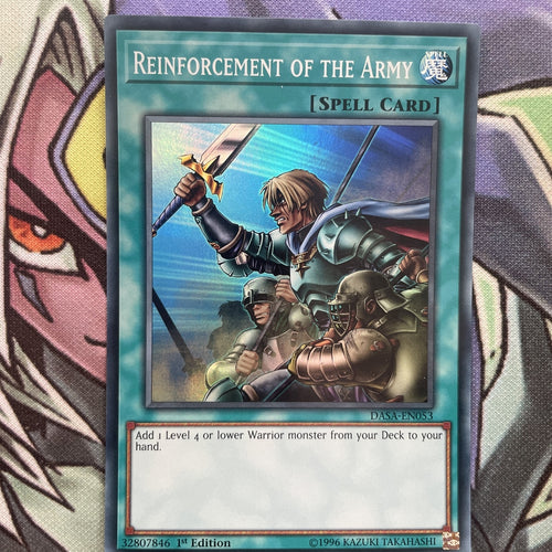 DASA-EN053 Reinforcement of the Army Super Rare 1st Edition NM Yugioh Card