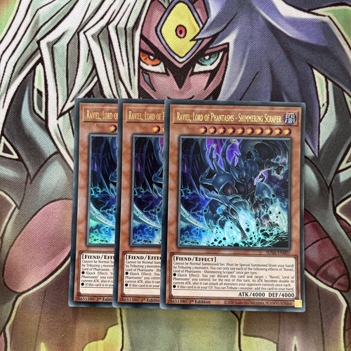 SDSA-EN001 x3 Raviel, Lord of Phantasms - Shimmering Scraper Ultra Exc Yugioh