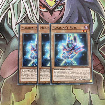 LDS3-EN085 x3 Magician's Robe Common Excellent Condition Yugioh