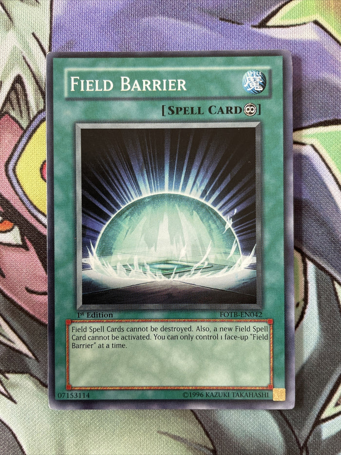 FOTB-EN042 Field Barrier Common 1st Edition Yugioh Card Near Mint Condi