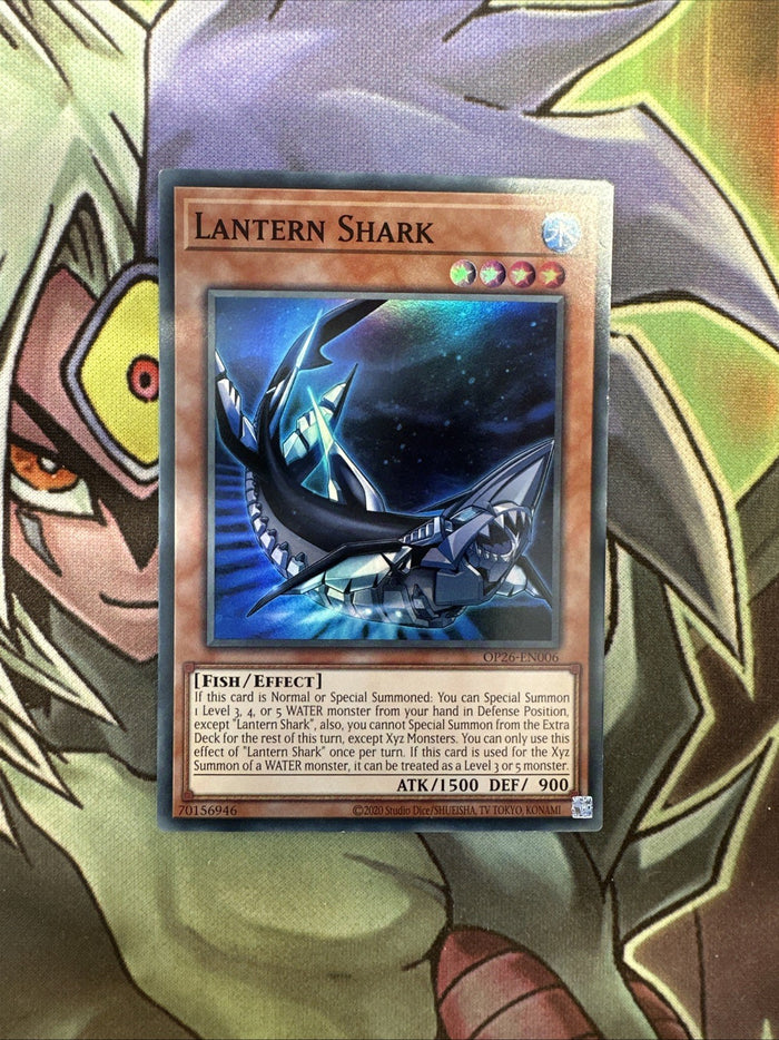 OP26-EN006 Lantern Shark Super Rare Unlimited Edition NM Yugioh Card