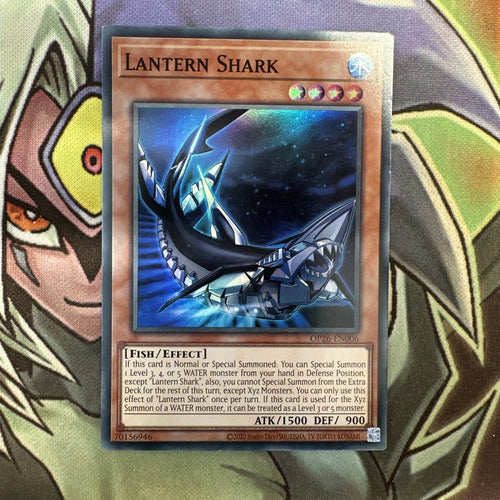 OP26-EN006 Lantern Shark Super Rare Unlimited Edition NM Yugioh Card
