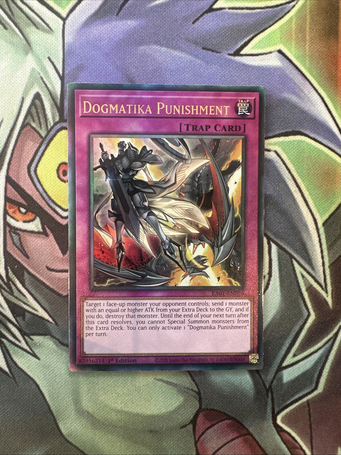 RA01-EN076 Dogmatika Punishment New Ultimate Rare 1st Edition NM Yugioh Card