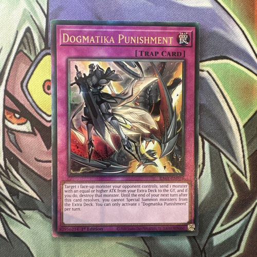 RA01-EN076 Dogmatika Punishment New Ultimate Rare 1st Edition NM Yugioh Card