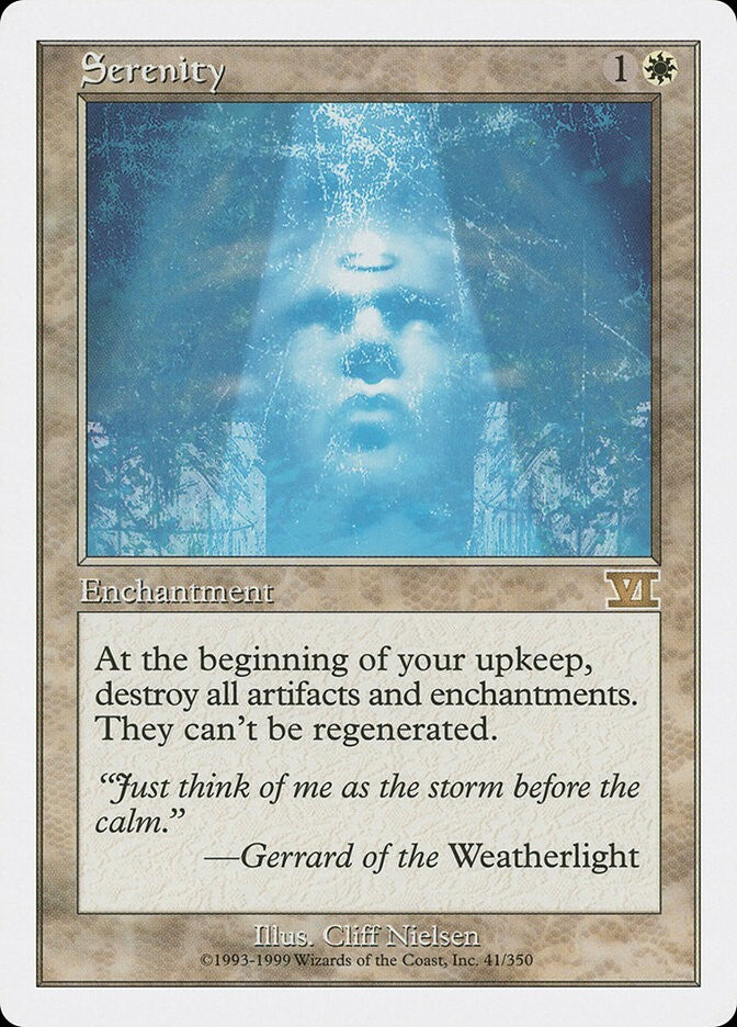 Serenity - Sixth Edition Excellent Magic MTG