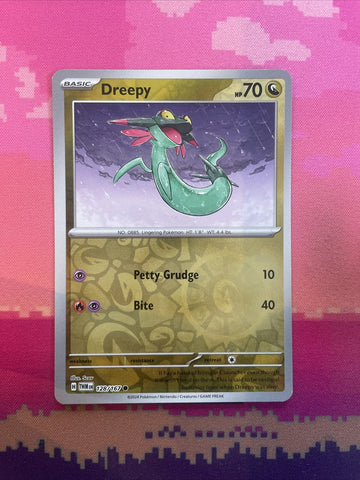 Pokemon Card Dreepy Twilight Masquerade Reverse Holo 128/167 NM