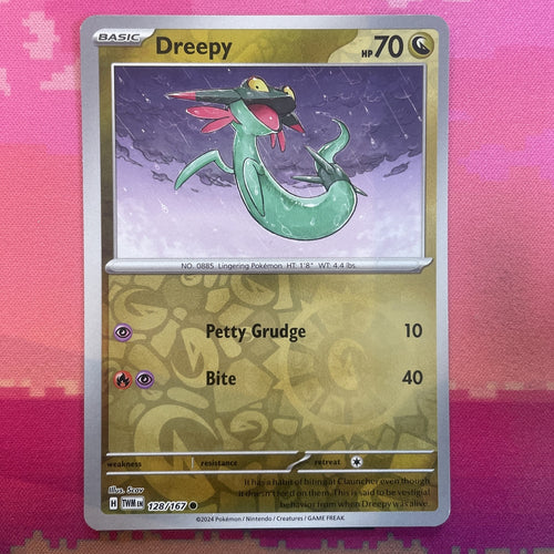 Pokemon Card Dreepy Twilight Masquerade Reverse Holo 128/167 NM