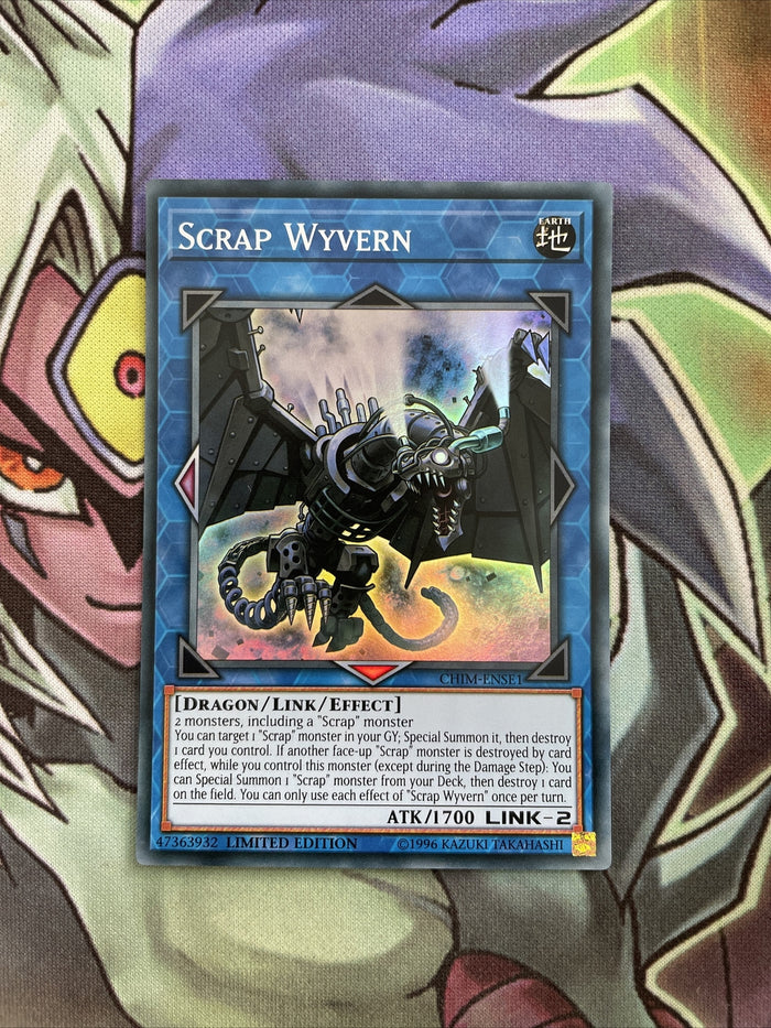 CHIM-ENSE1 Scrap Wyvern Super Rare Limited Edition NM Yugioh Card