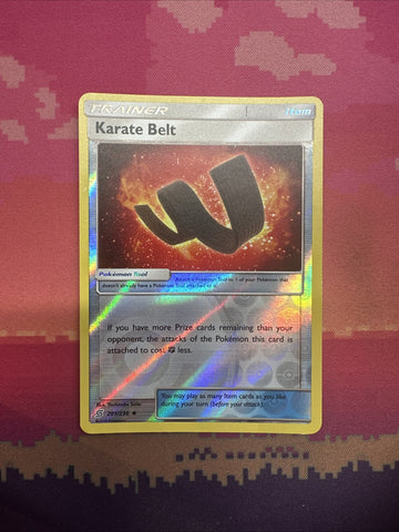 Pokemon Card Karate Belt Unified Minds Reverse Holo 201/236 Near Mint