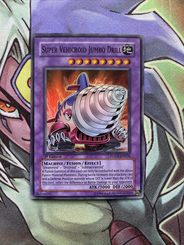 POTD-EN036 Super Vehicroid Jumbo Drill Super Rare 1st Edition NM Yugioh Card