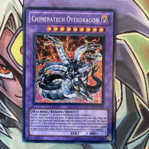 LCGX-EN183 Chimeratech Overdragon Secret Rare Unlimited Edition NM Yugioh Card