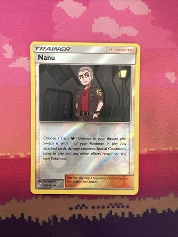 Pokemon Card Nanu Team Up Reverse Holo 150/181 Near Mint