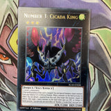BLAR-EN028 Number 3: Cicada King Ultra Rare 1st Edition NM Yugioh Card