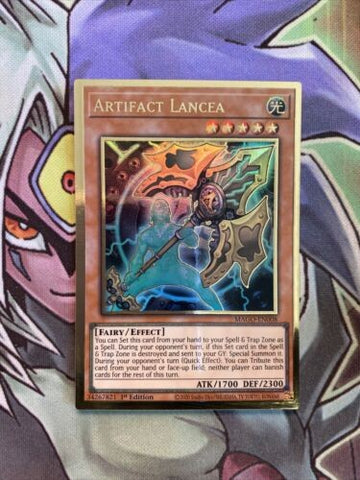 MAGO-EN008 Artifact Lancea Gold Rare 1st Edition NM Yugioh Card
