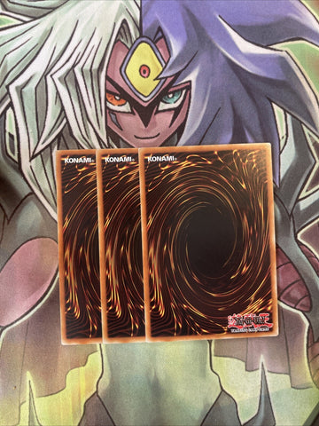 SDOK-EN002 x3 Fire King Avatar Barong Common Excellent Condition Yugioh (back)