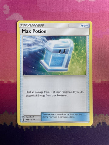 Pokemon Card Max Potion Guardians Rising Uncommon 128/145 Near Mint