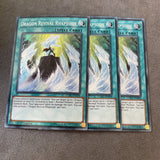 LCKC-EN109 x3 Dragon Revival Rhapsody Secret Rare 1st Edition Mint YuGiOh