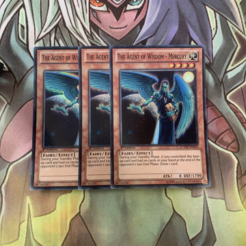 LCYW-EN252 x3 The Agent of Wisdom - Mercury Super Excellent Condition Yugioh