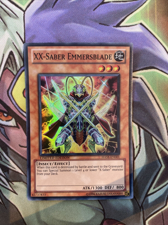 HASE-EN001 XX-Saber Emmersblade Super Rare Limited Edition NM Yugioh Card