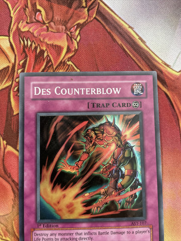 AST-107 Yugioh Des Counterblow Super Rare 1st Edition (back)