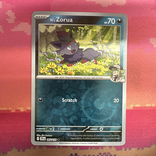 Pokemon Card N's Zorua Journey Together Reverse Holo 097/159 Near Mint