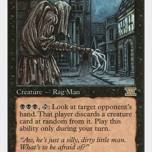 Rag Man - Sixth Edition Rare Excellent Magic MTG