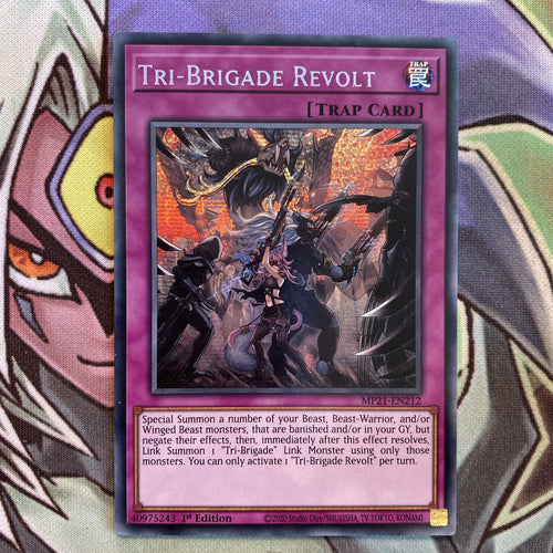 MP21-EN212 Tri-Brigade Revolt Prismatic Secret Rare 1st Edition NM Yugioh Card
