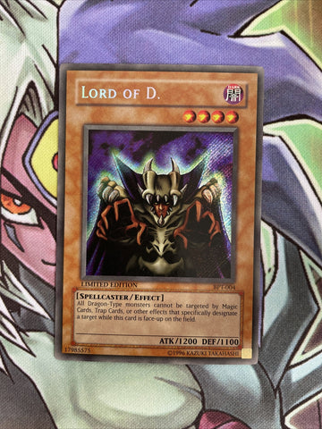 BPT-004 Lord Of D. Secret Rare Limited Edition NM Yugioh Card