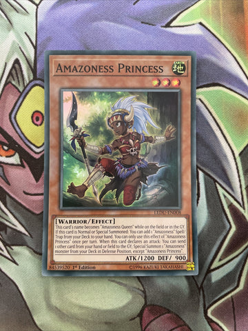 LEDU-EN008 Amazoness Princess Super Rare 1st Edition NM Yugioh Card