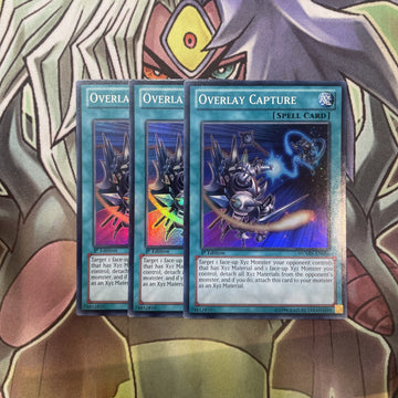 NUMH-EN056 Overlay Capture Super Rare x3 Excellent Condition Yugioh