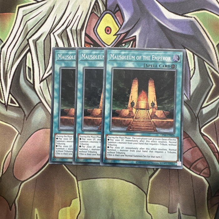OP16-EN006 x3 Mausoleum Of The Emperor Excellent Condition Yugioh